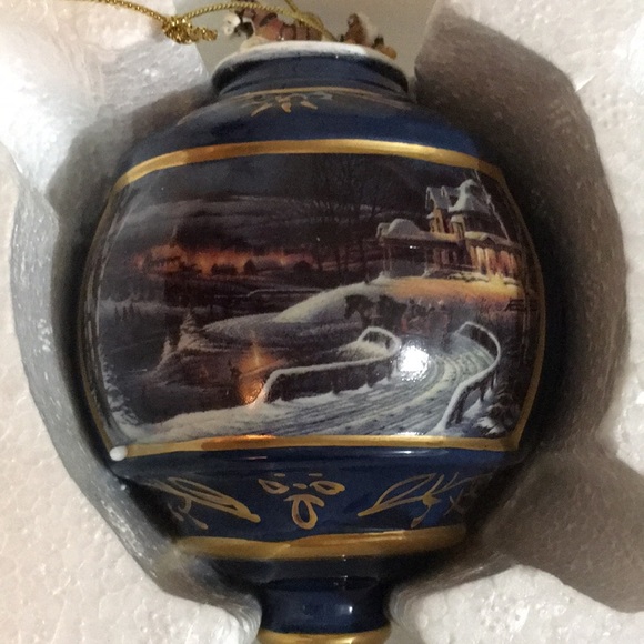 💥CHARITY SALE Terry Redlin Vintage Bradford Exchange Christmas Baubles - Picture 6 of 14